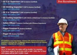 Amazing opportunity for Oil & Gas Offshore Project, Zamil Offshore. Online Interview.